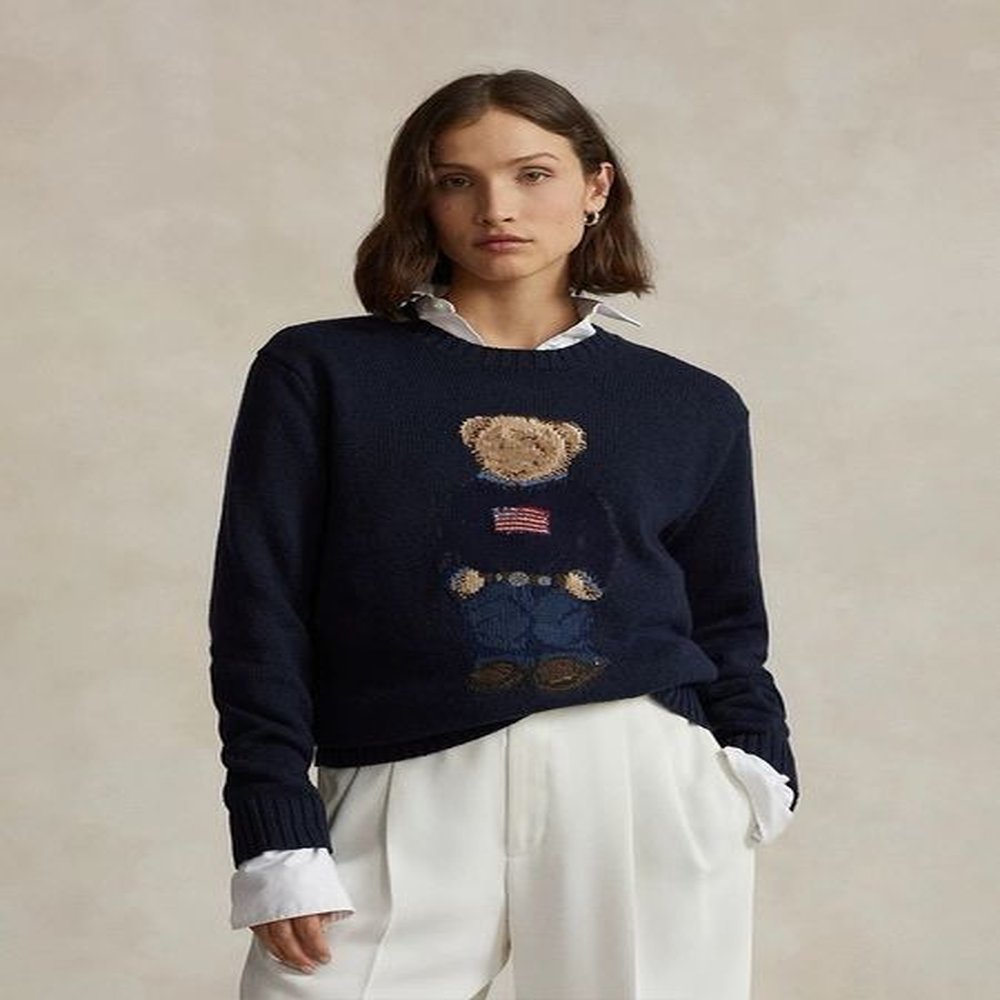 womens sweater round neck sweater designer luxurious polo classic coat