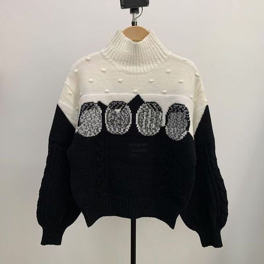 womens sweater wool knitted sweatshirt fashion turtleneck sweaters women hoodie