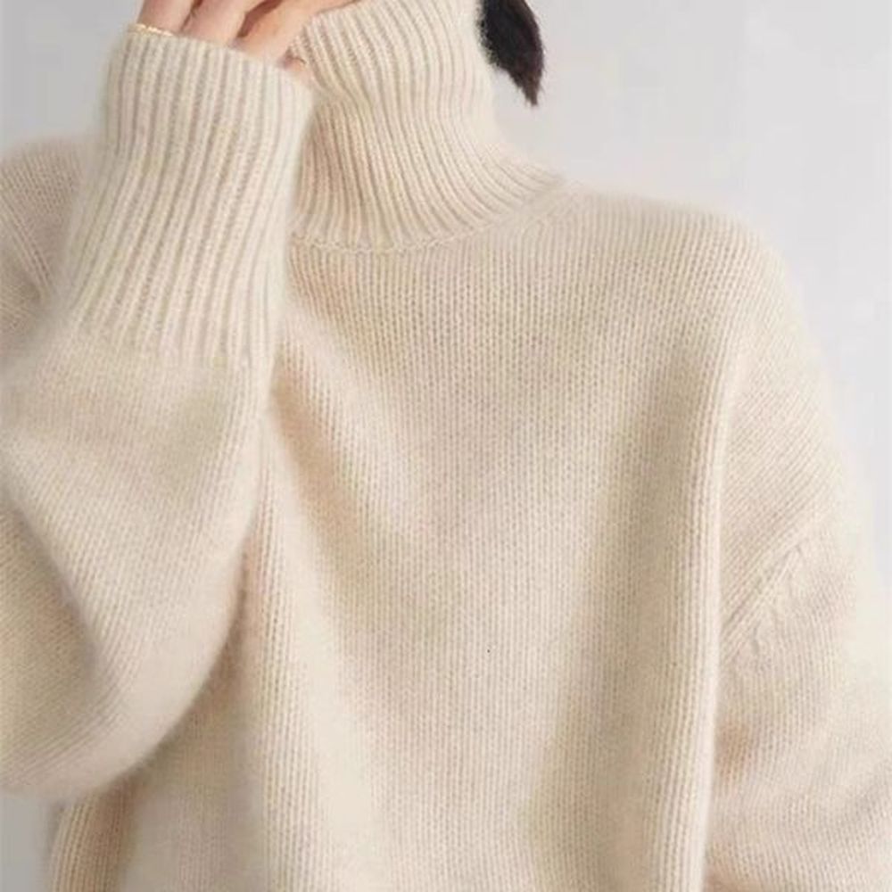 womens sweaters autumn and winter thick cashmere sweater women high