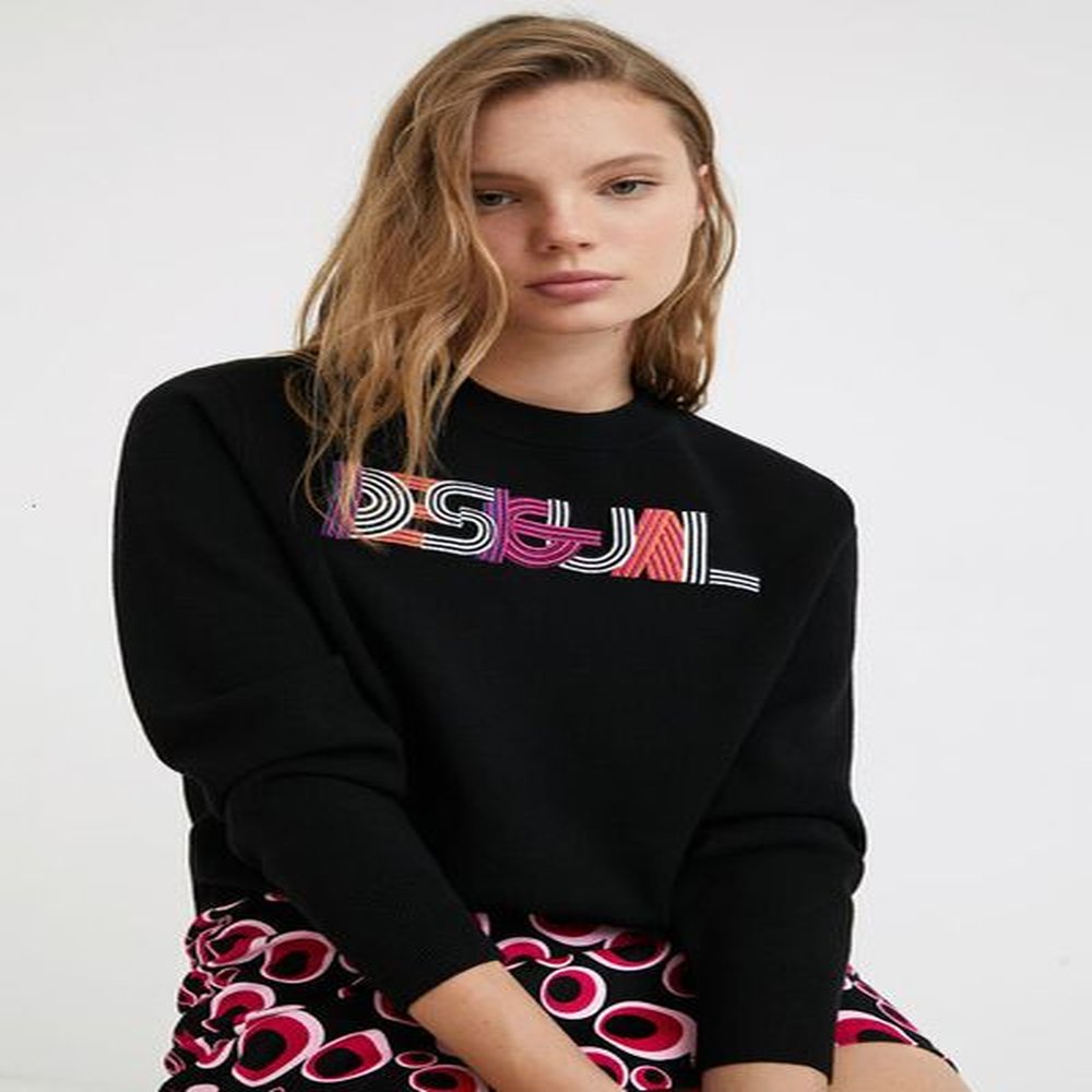 womens sweaters chest embroidered loose knit