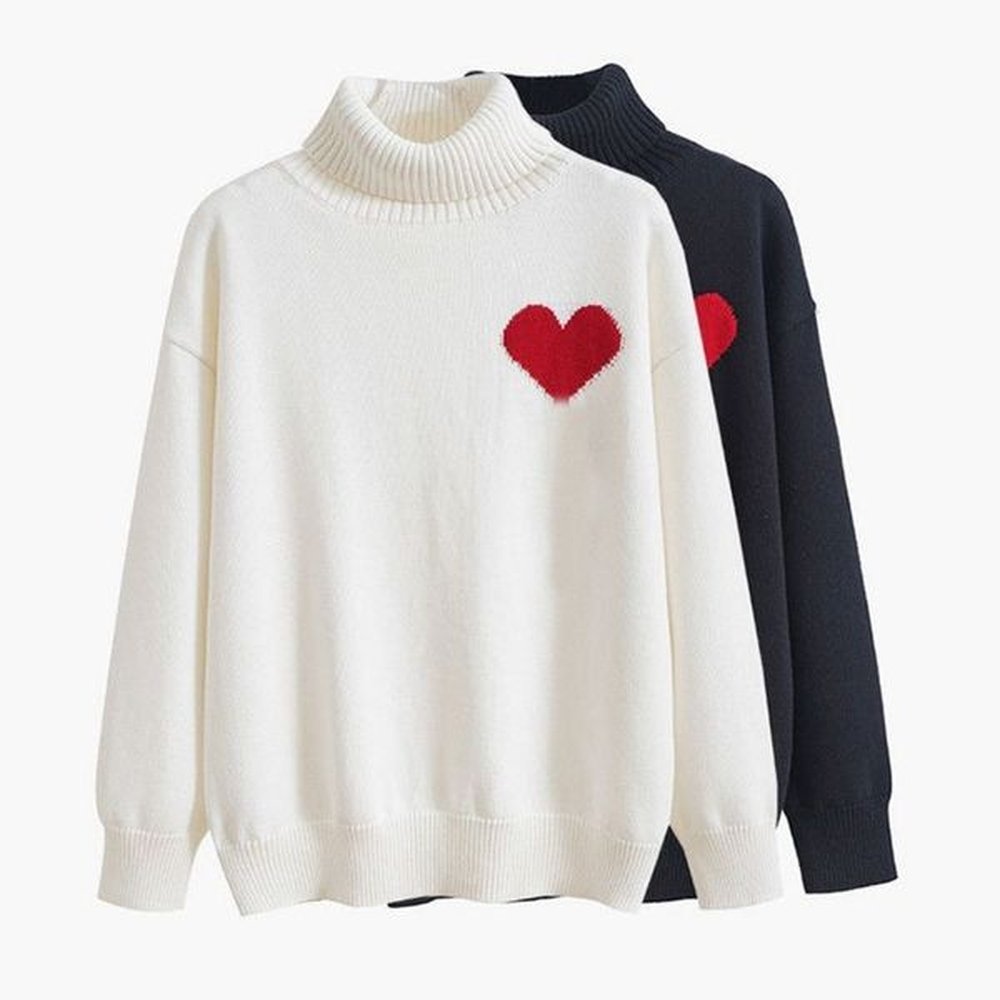 womens sweaters designer sweater love heart woman lover cardigan knit