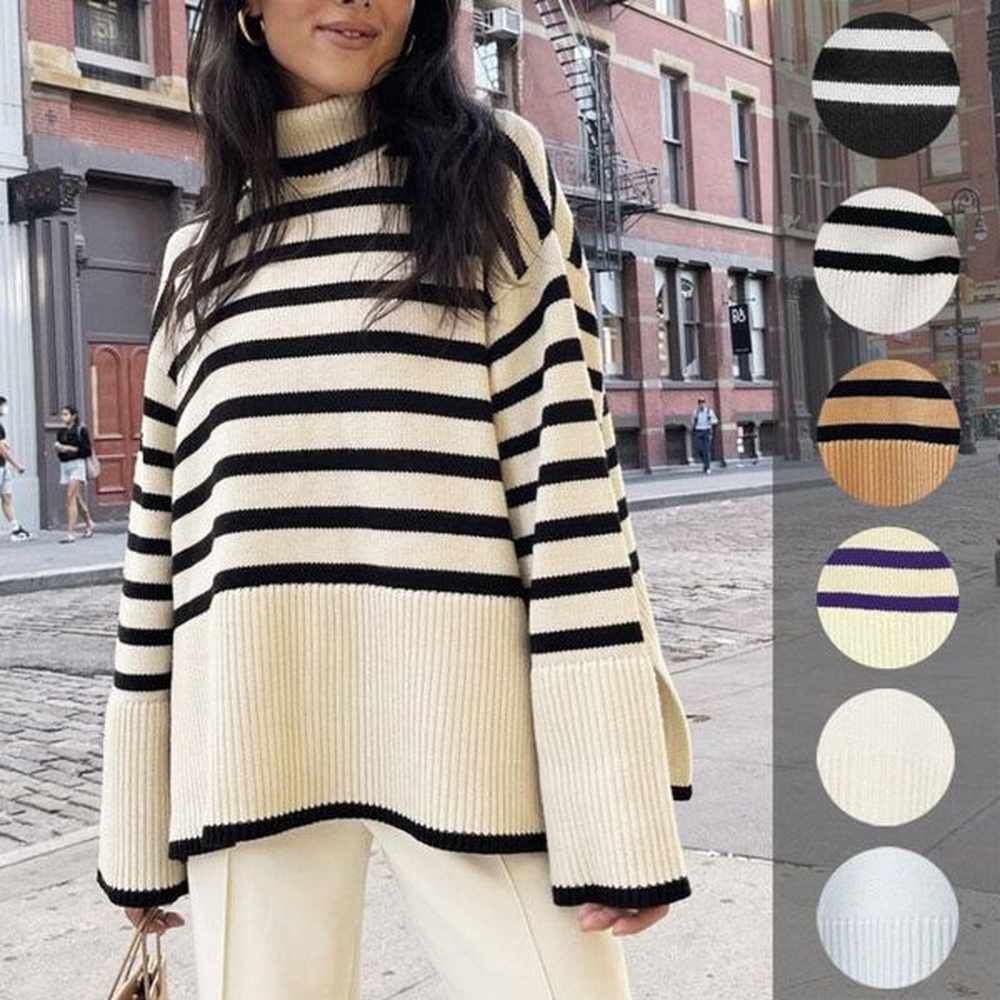 womens sweaters est autumn winter oversize knitted pullover women turtleneck