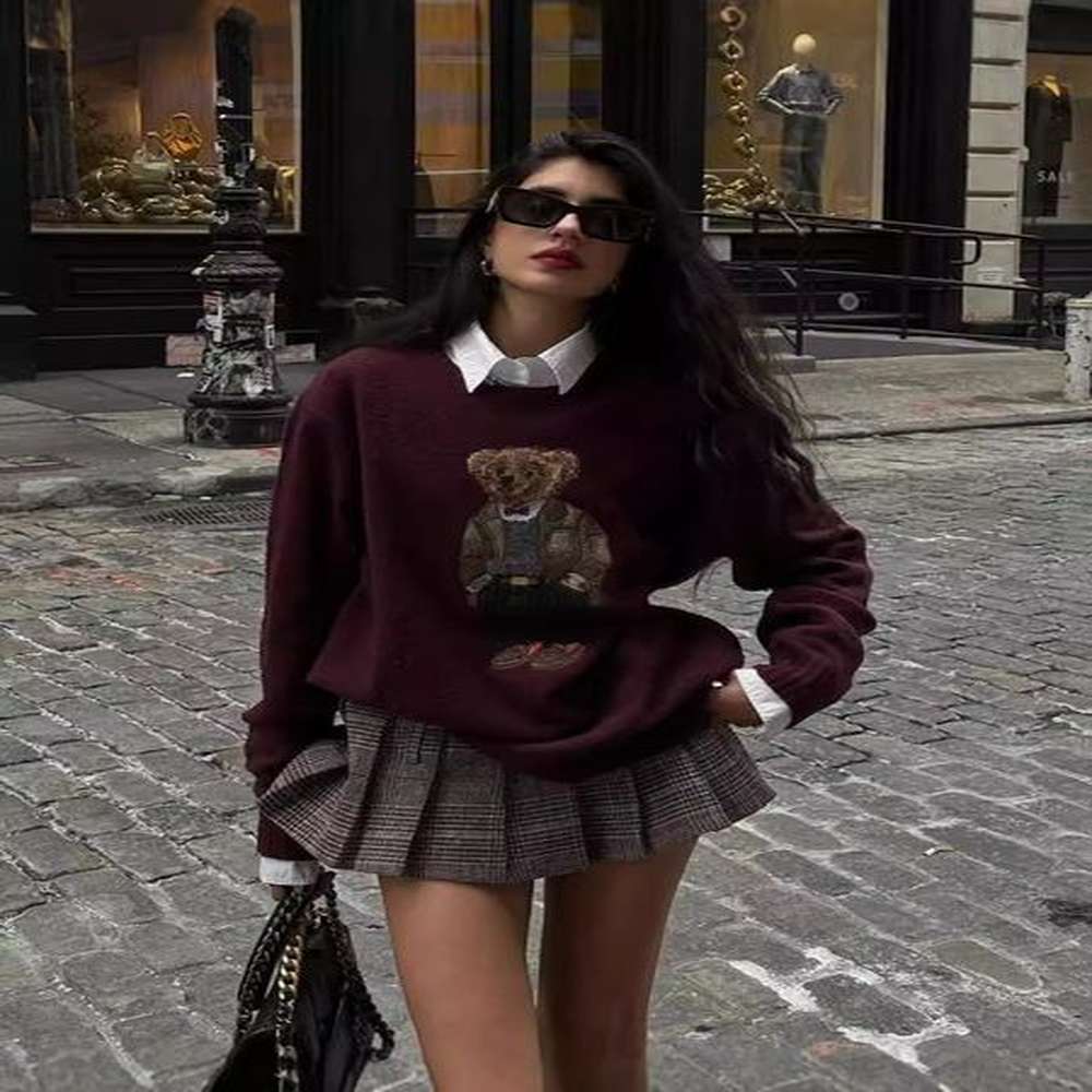 womens sweaters fashionable autumn winter new style sweater with bear