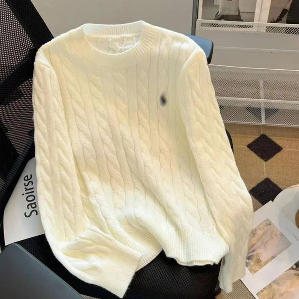 womens sweaters ralp womens laurens yellow pony dress retro knitted