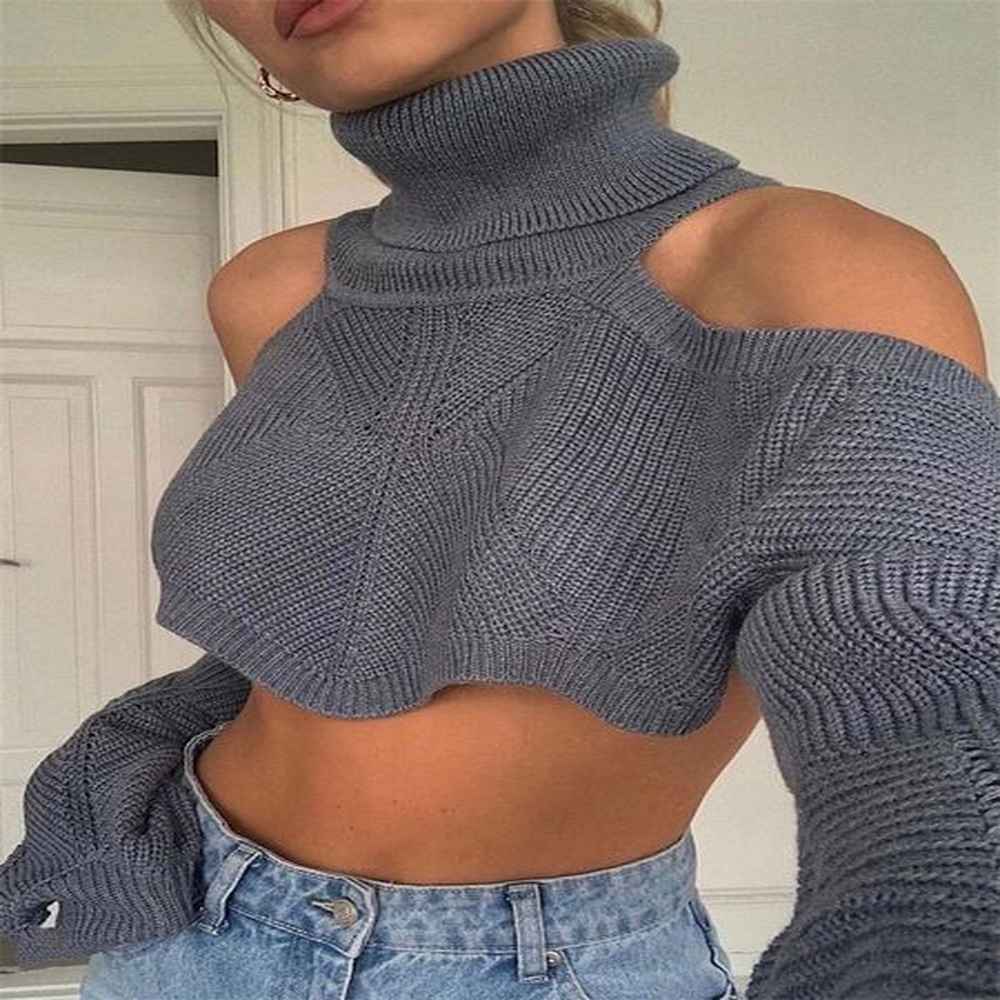 womens sweaters tossy offshoulder sexy knit turtleneck for women patchwork