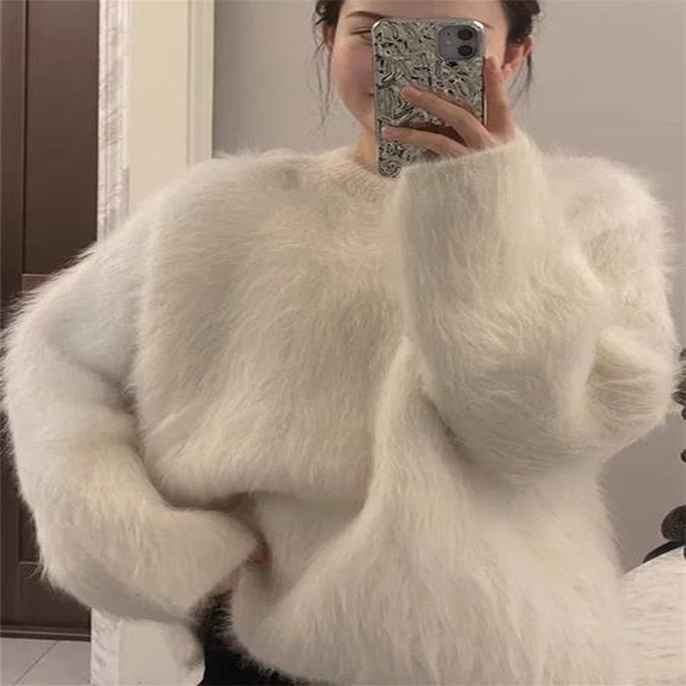 womens sweaters winter latte art traf womens knitted tops long