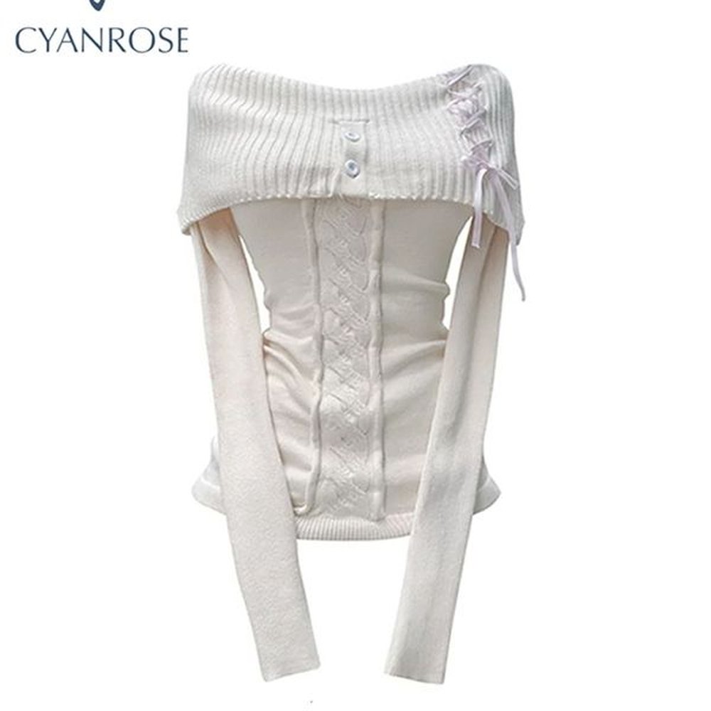 womens sweaters women white pullover knitted sweater harajuku yk long