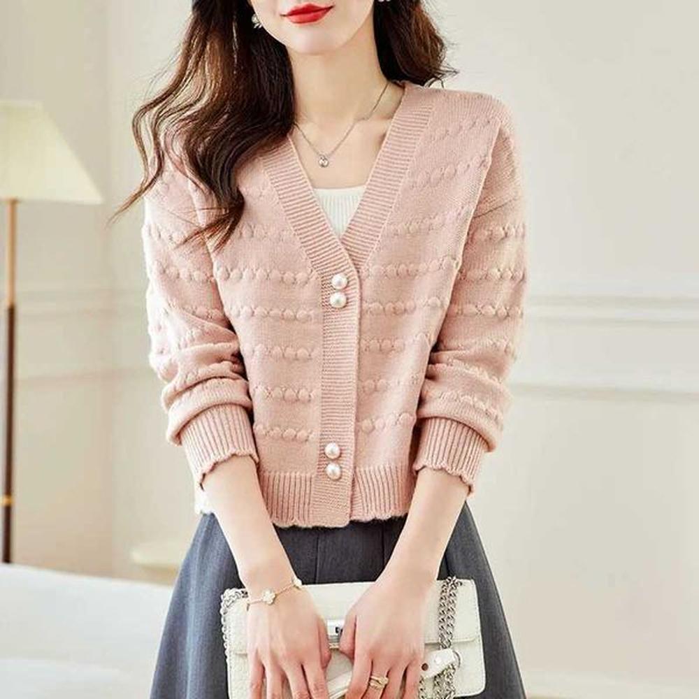womens sweaters womens cardigan sweater jacket vneck short singlebreasted knit