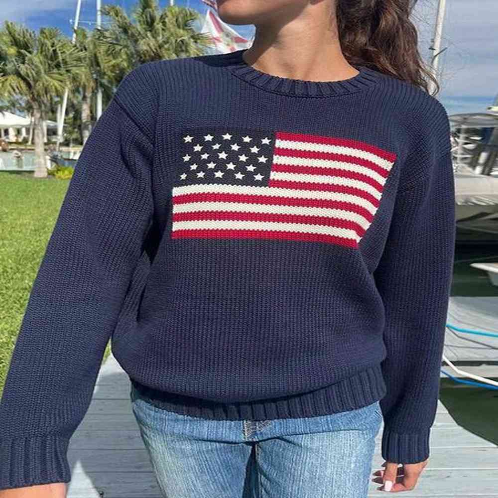 womens sweaters womens retro sweater long slip crew collar loose