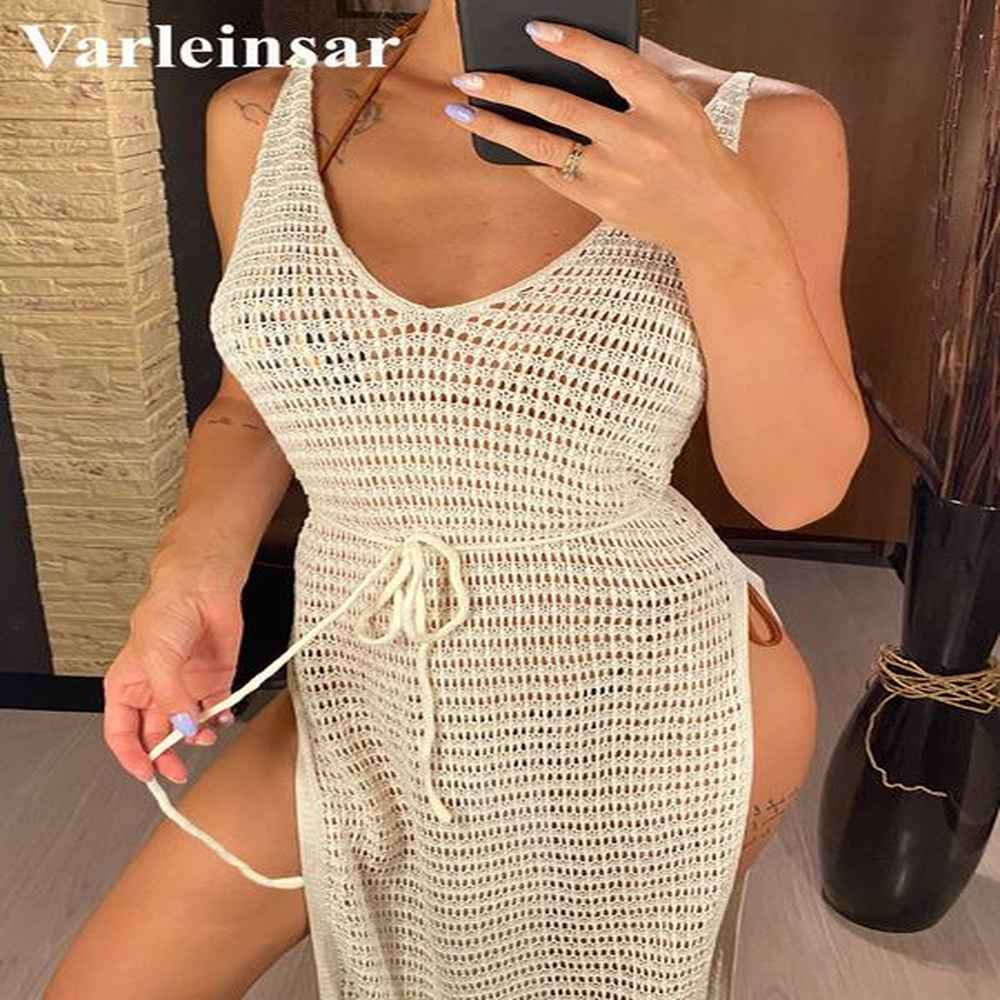 womens swimsuit cover up tassel fringe crochet beach tunic
