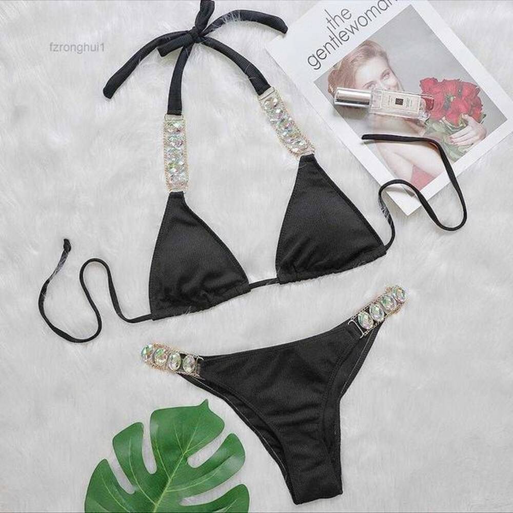 womens swimwear bikini plain women split strap luxury sexy