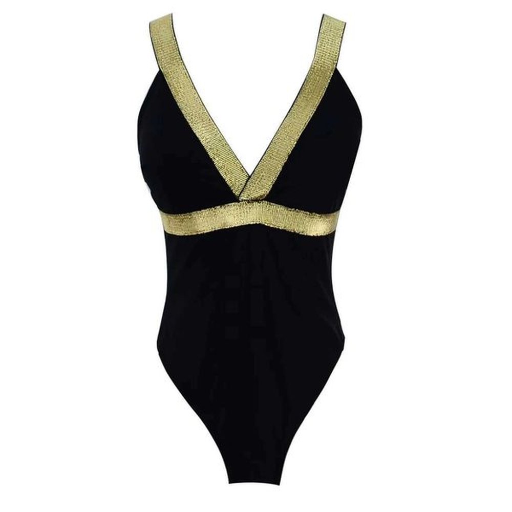 womens swimwear know dream solid color deep vswimsuit womens onepiece