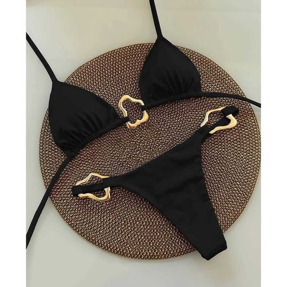 womens swimwear sexy camisole mini bikini womens solid swimsuit