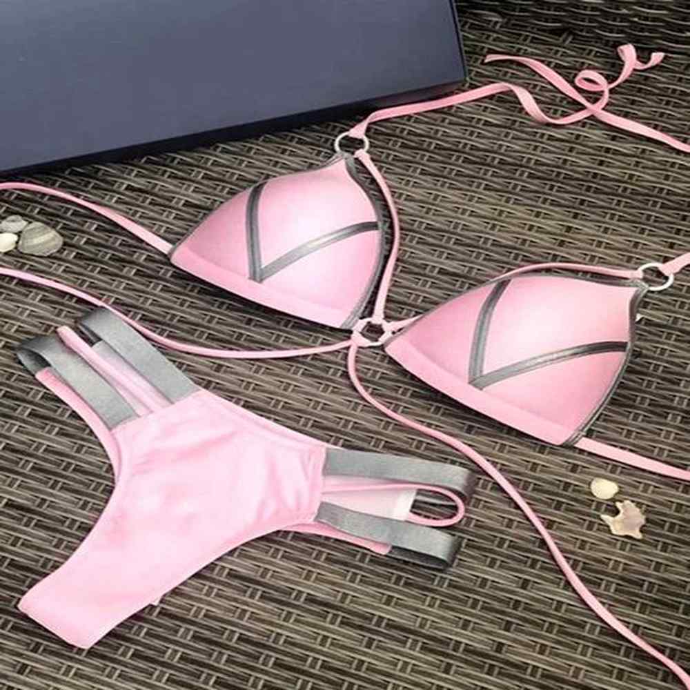 womens swimwear sexy spaghetti strap push up brazilian bikini