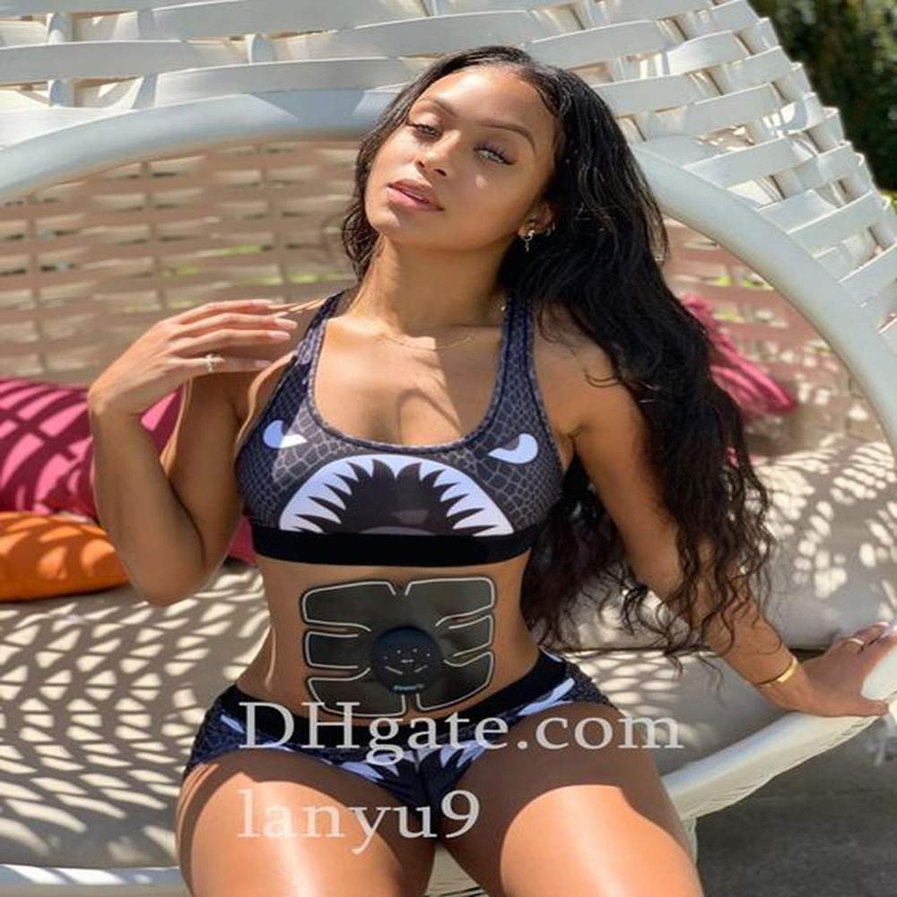womens swimwear swimsuit set split swimsuit elastic sports suit beach