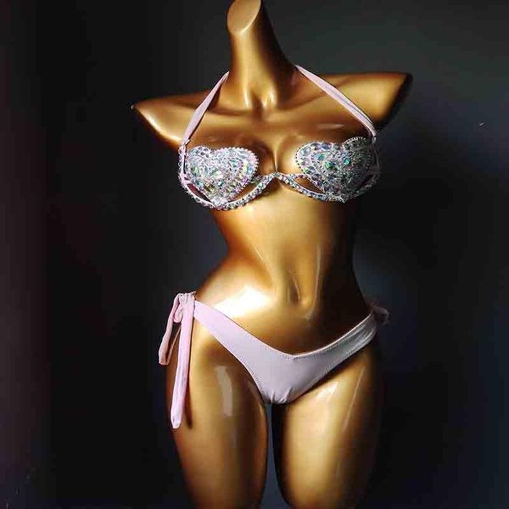 womens swimwear vacation sexy women bikini set diamond bling