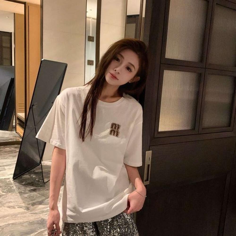 womens t shirt designer tshirt women fashion letter embroidery graphic