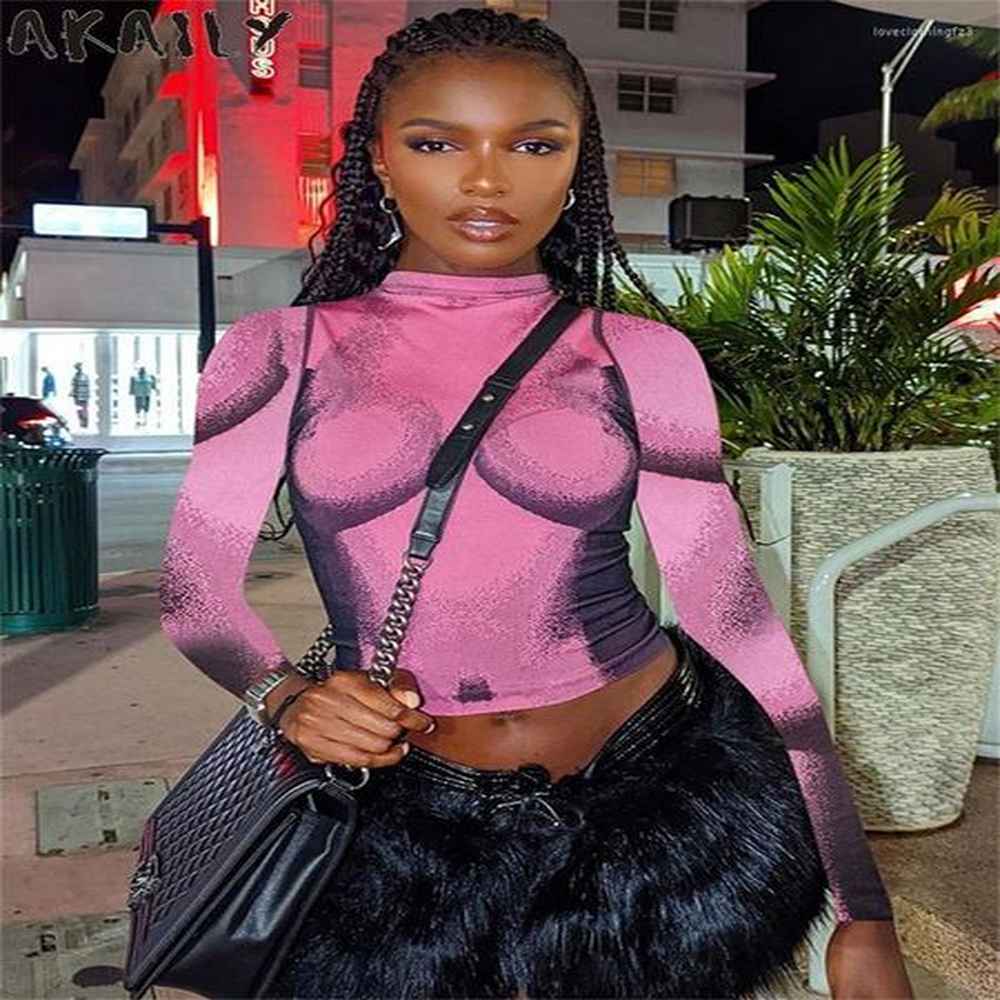 womens t shirts akaily fall pink graphic for women streetwear