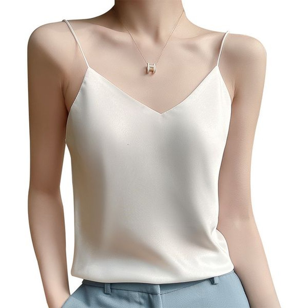 womens tanks camis fashion silk tank top underwear white bottom