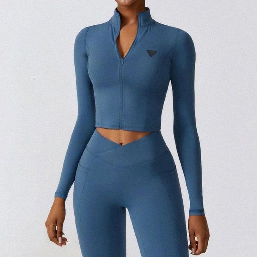 womens tracksuit active sets high stretch fitness running sports suit