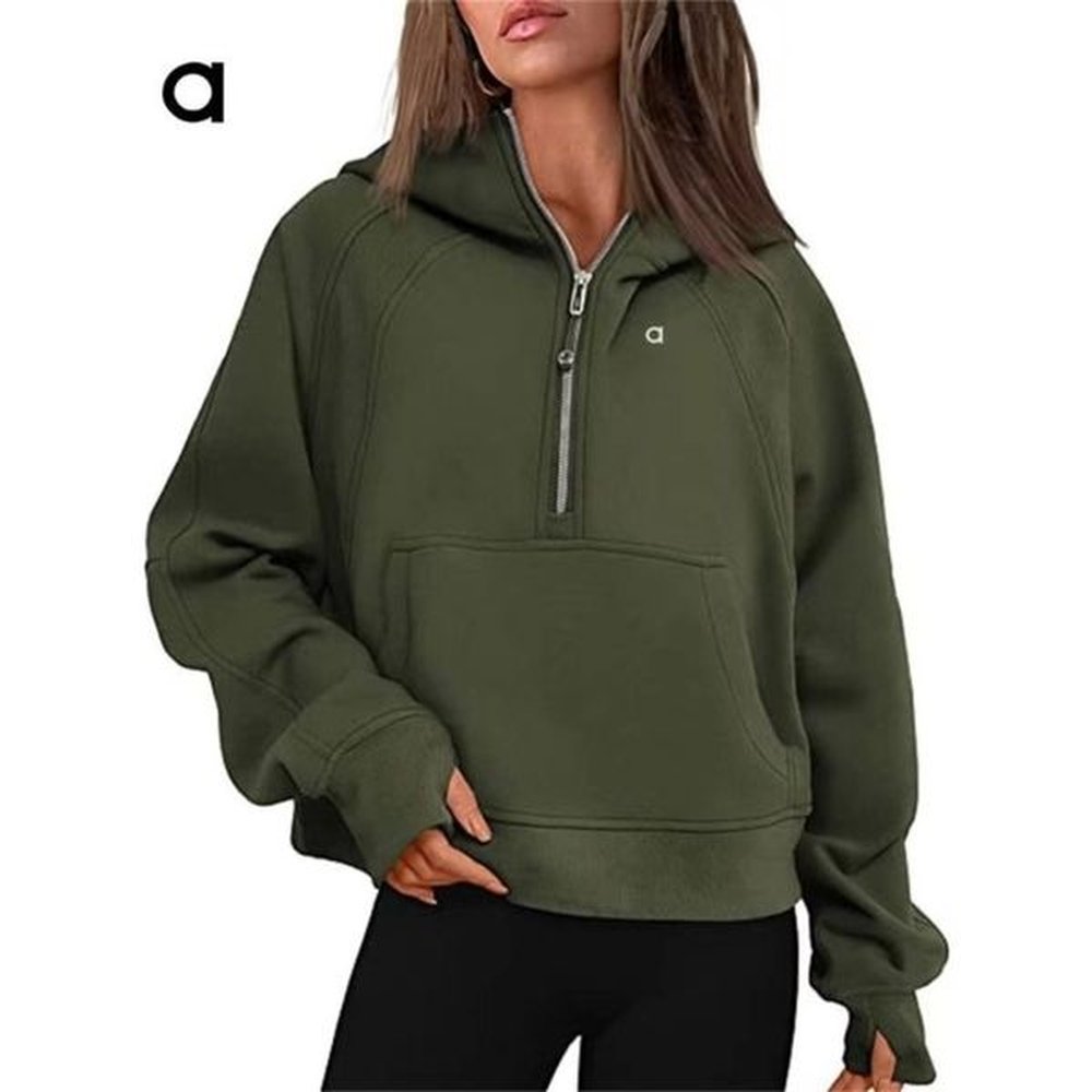 womens tracksuits a women half zipper jacket autumn hoodies sweatshirt