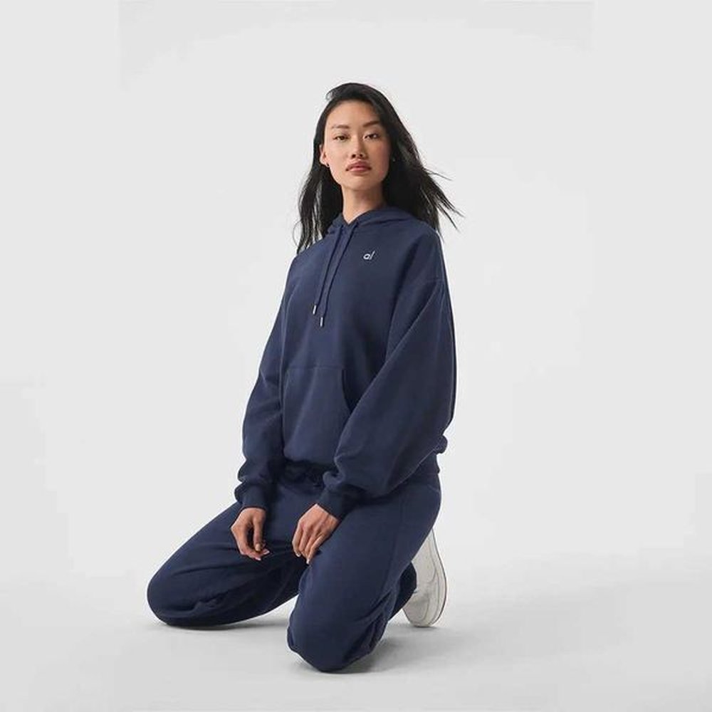 womens tracksuits accolade hoodie cotton loose hoodie drawstring versatile pure