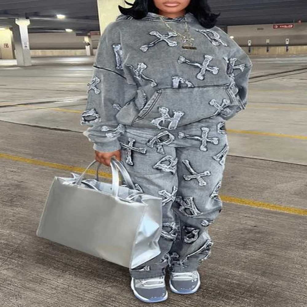 womens tracksuits autumn long sleeve sweater piece set with