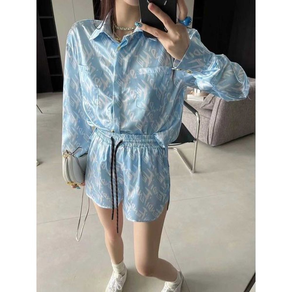 womens tracksuits chaopai spring and summer new letter jacquard