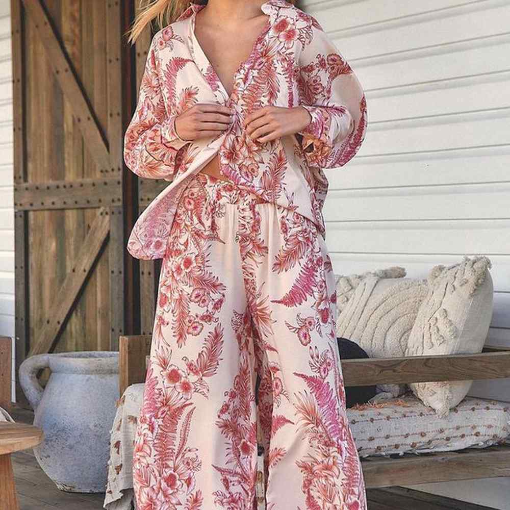 womens tracksuits female turndown collar loose shirt outfits casual streetwear