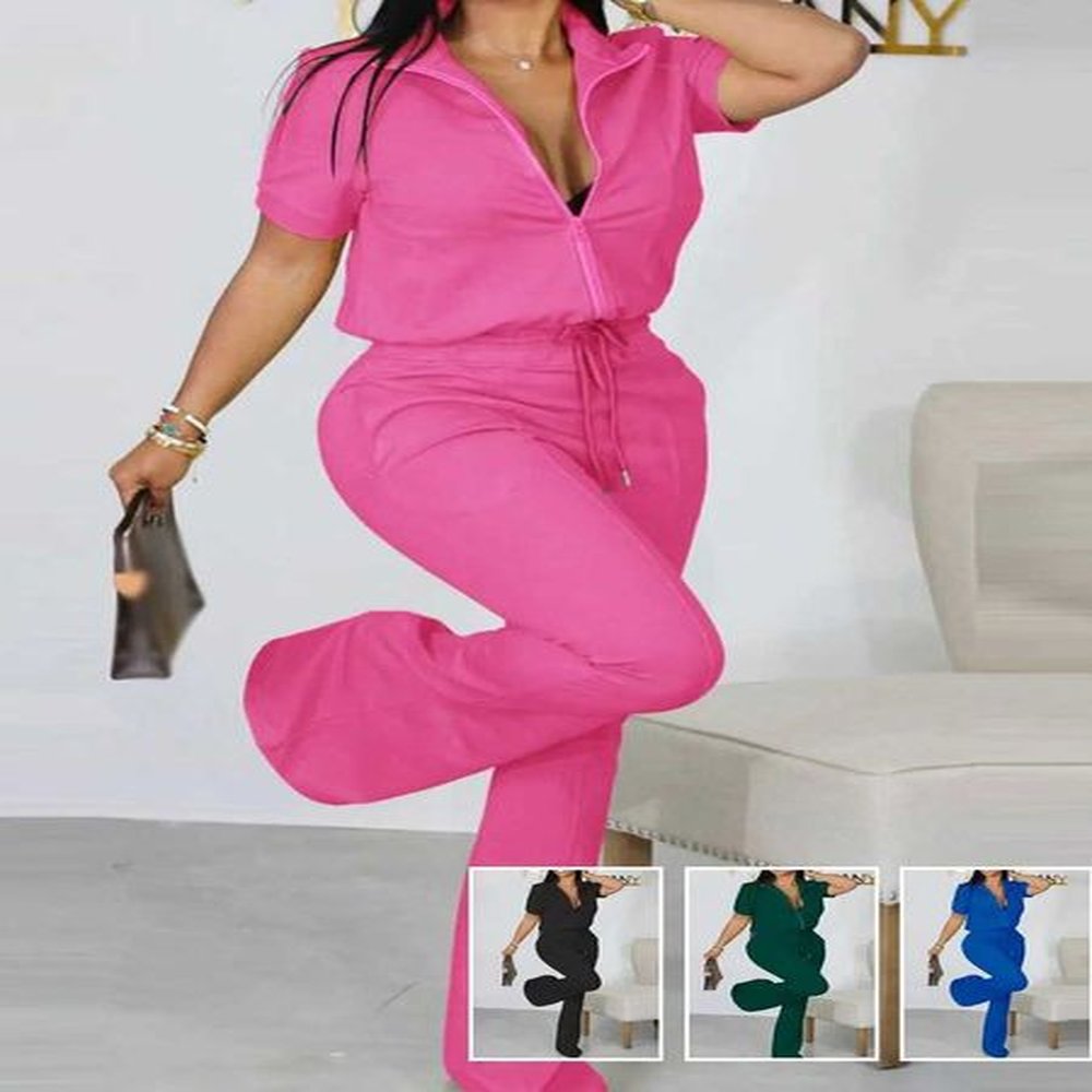 womens tracksuits lw solid color two pieces pants set short