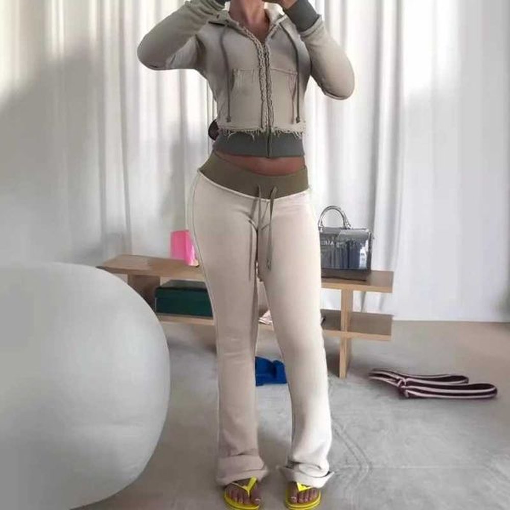 womens tracksuits yk fashion retro womens patch piece set