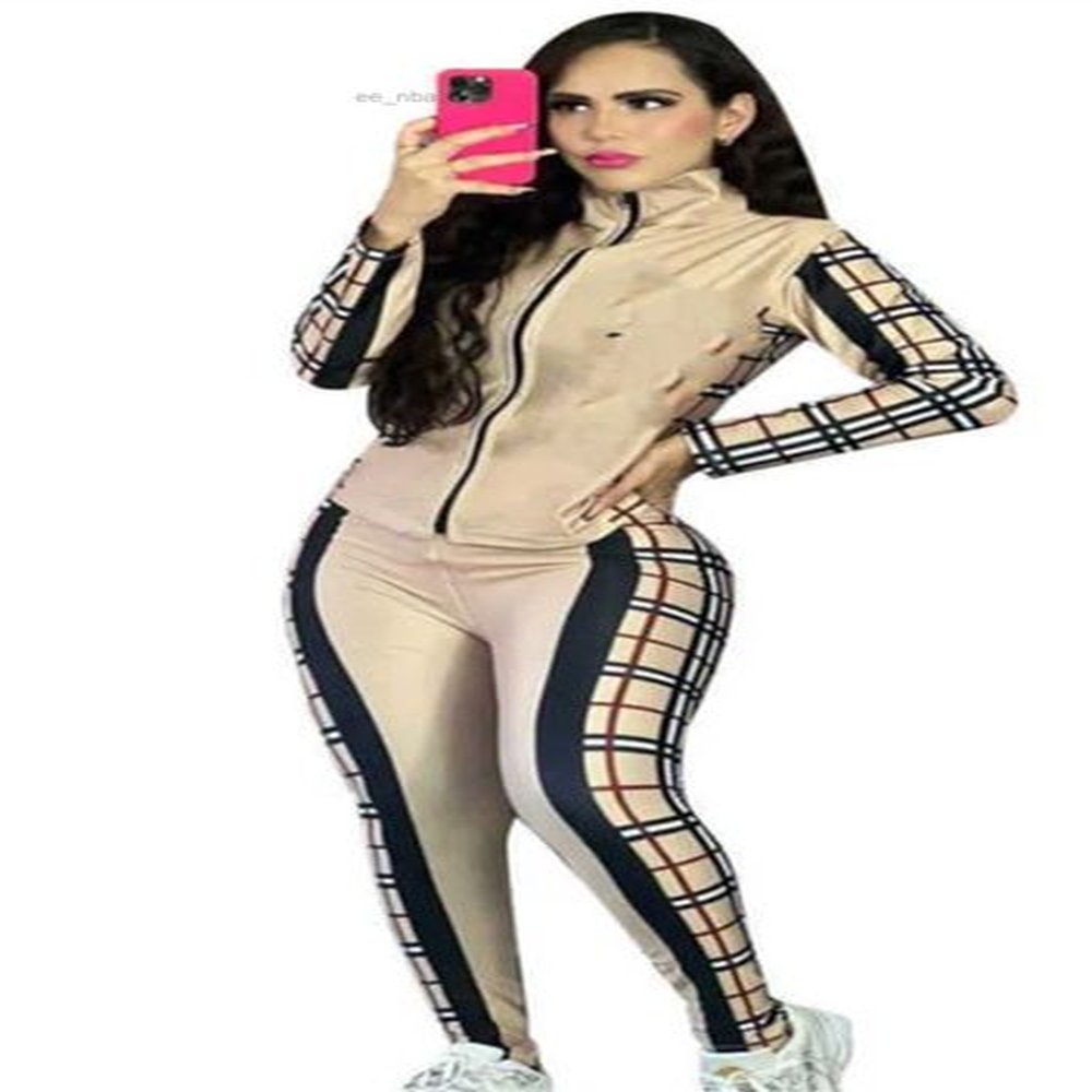 womens tracksuitsspring winter long sleeve jackets pants two piece set