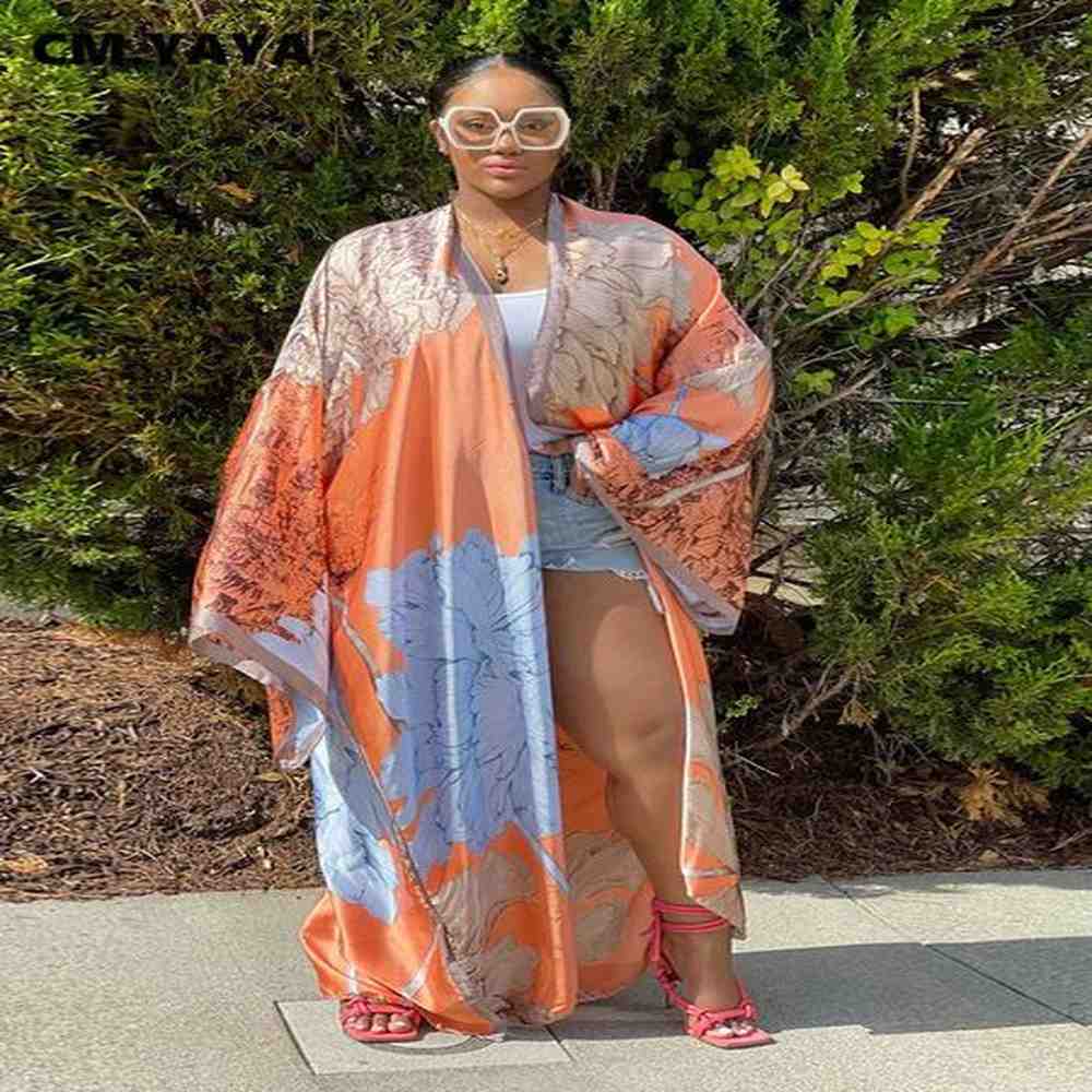 womens trench coats cmyaya women fashion batwing sleeved satin open