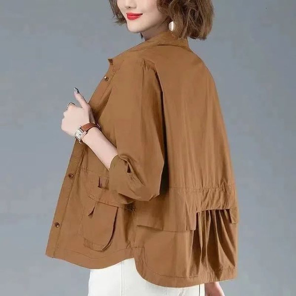 womens trench coats spring summer jackets causal windbreaker famale thin