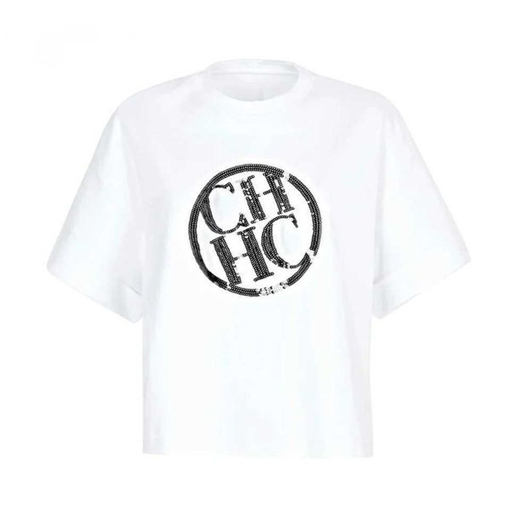 womens tshirt ch womens short sleve simple solid color letter