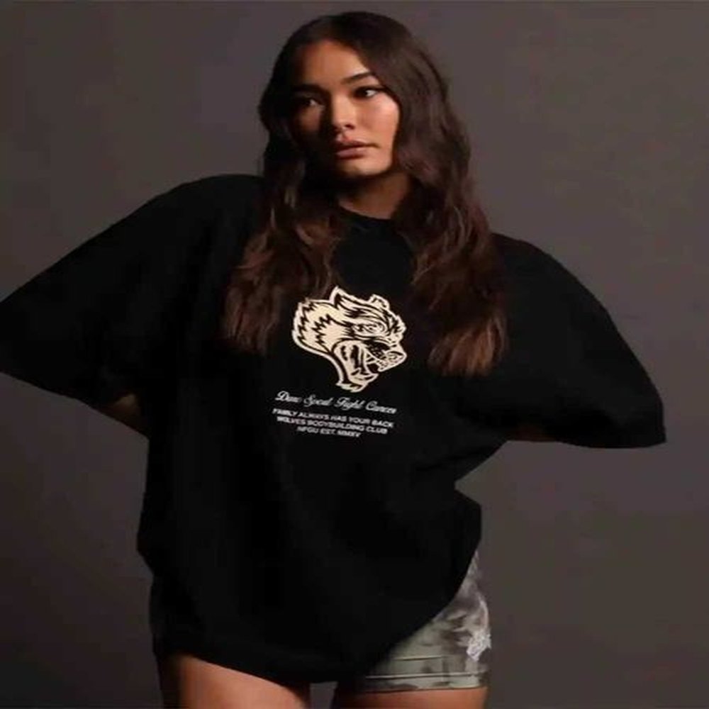 womens tshirt large size european american womens muscle training and
