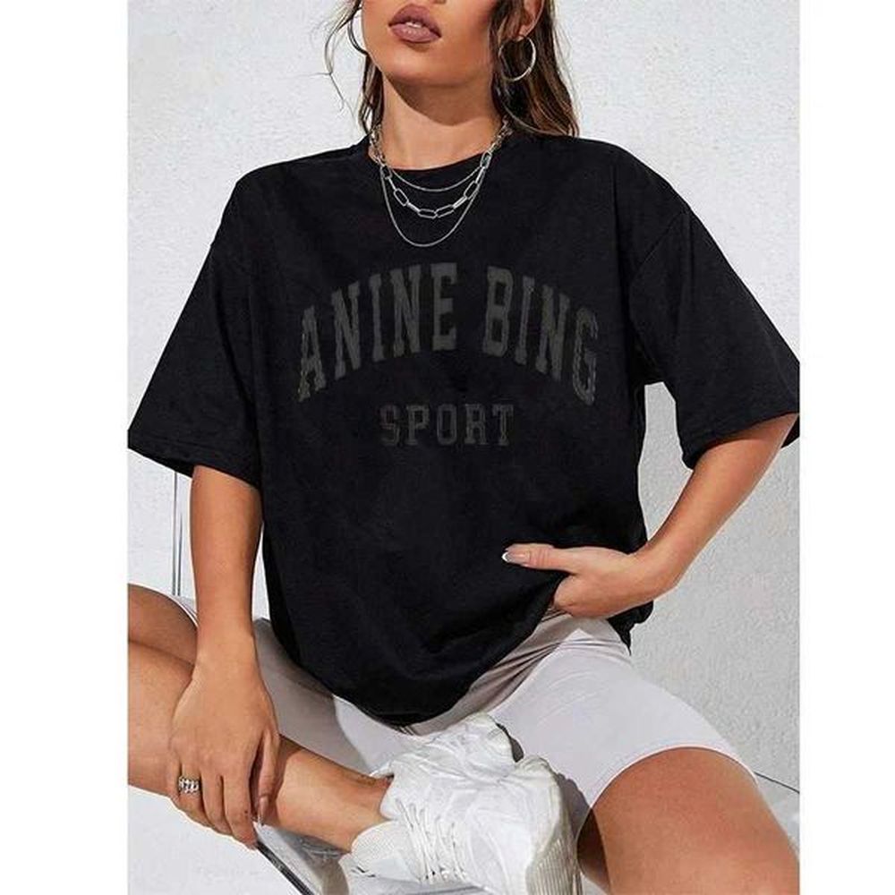womens tshirt nine bing womens letter printing tshirt casual round