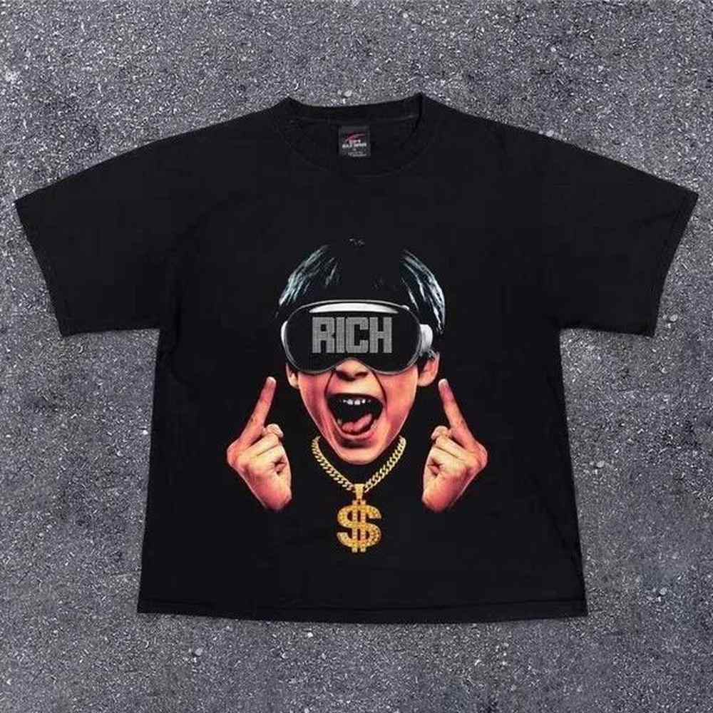 womens tshirt personality oversize street trend brand character printing