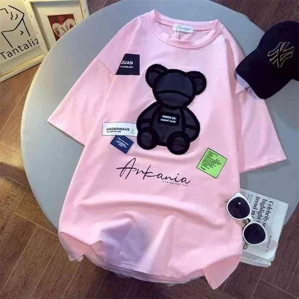womens tshirts harajuku girls plus oversize tops oneck short sleeves