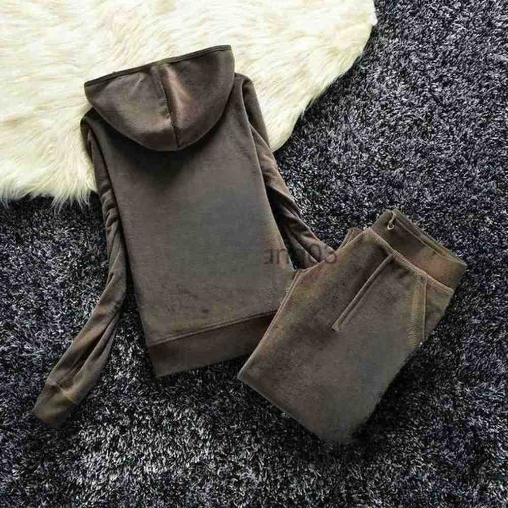womens two piece pants autumnwinter canary crown iron drill