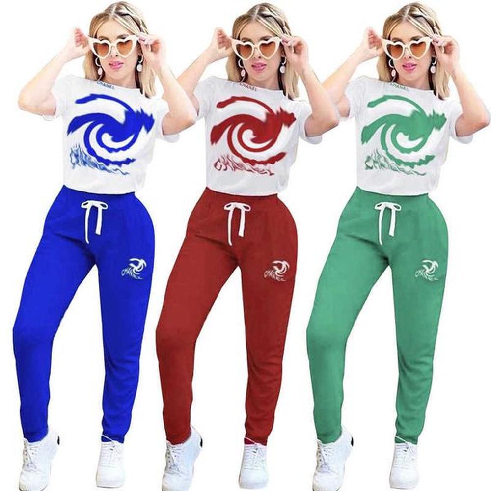womens two piece pants designer brand y cotton offset high