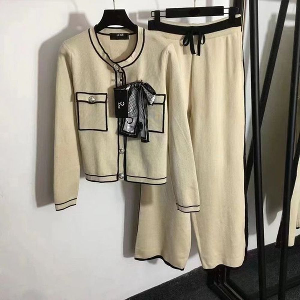 womens two piece pants designer set womens casual set new