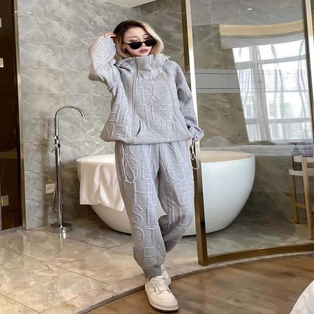womens two piece pants new spring sports jacketcasual pants