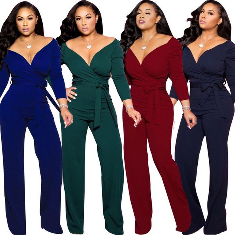 womens two piece pants sexy suits fashion long sleeve solid