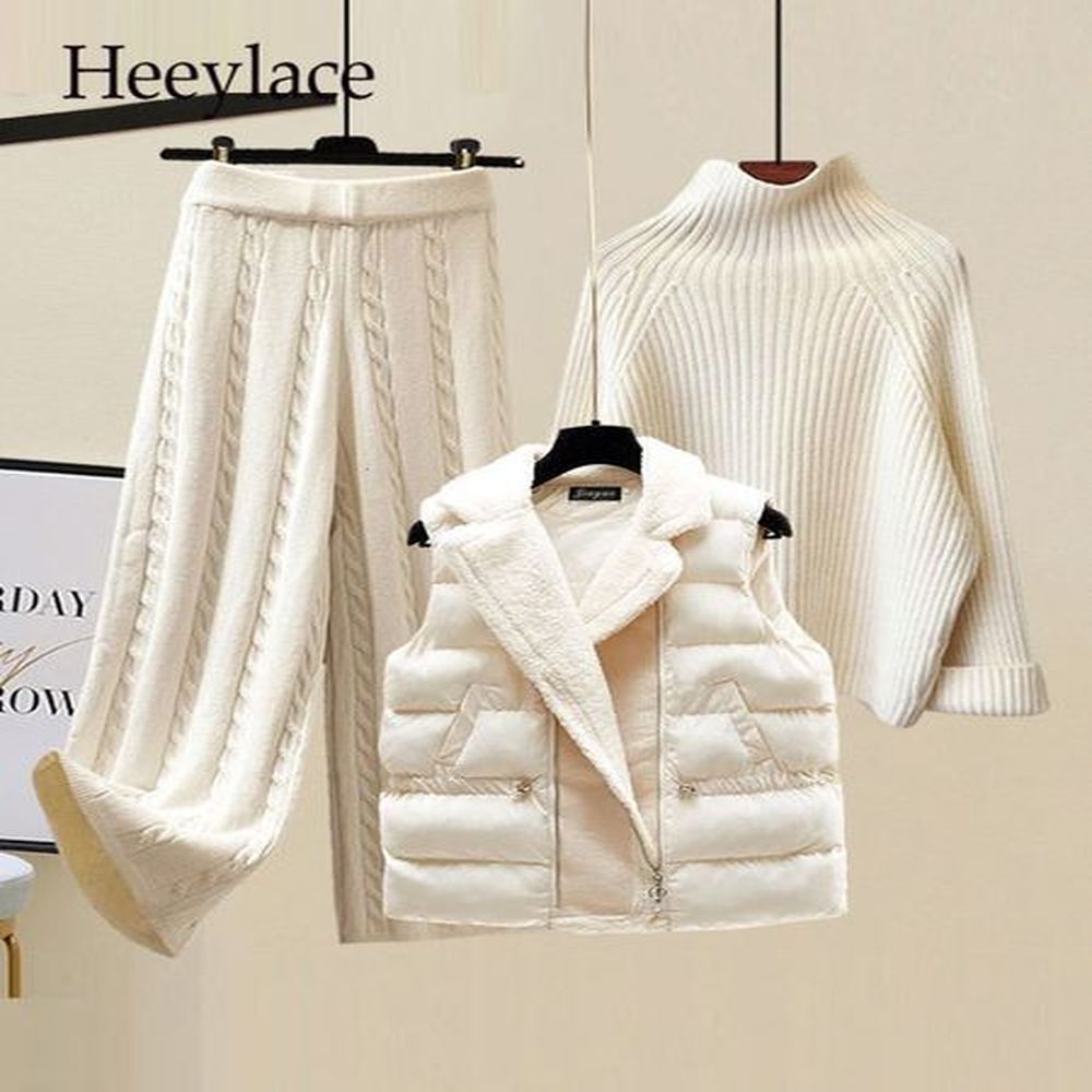 womens two piece pants winter warm set s outfits