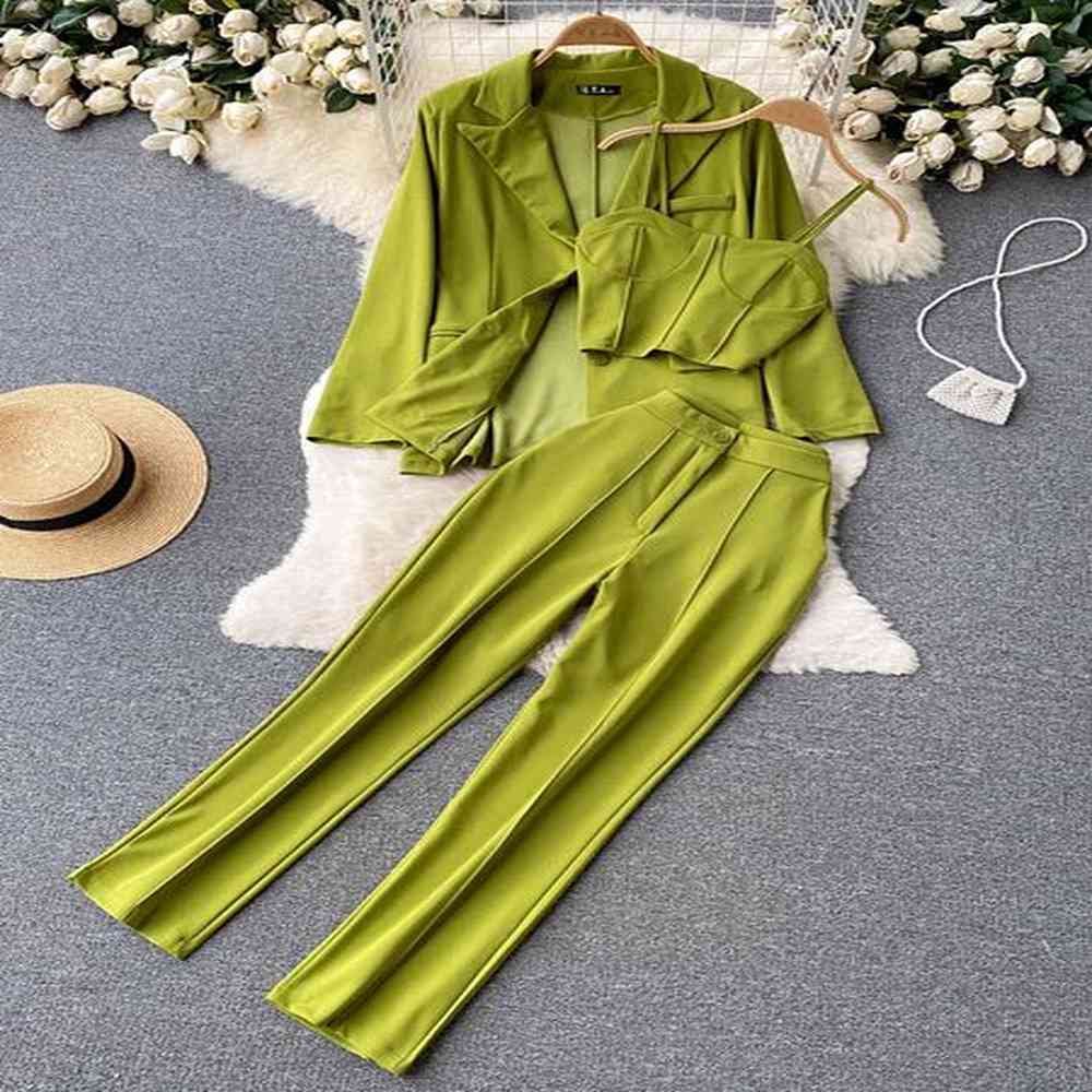womens two piece pants women elegant blazer three piece sets