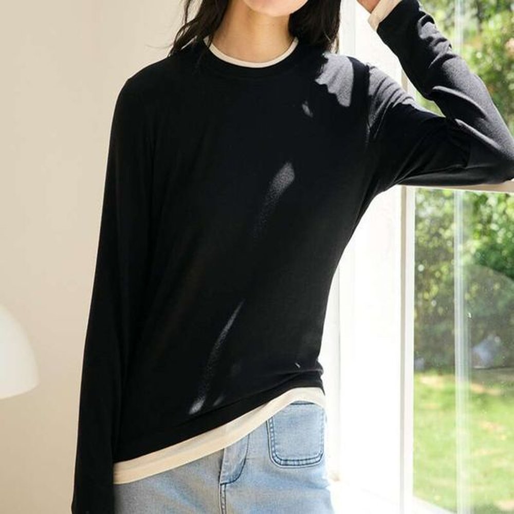 womens wear long sleeve top soft thin sweater for women