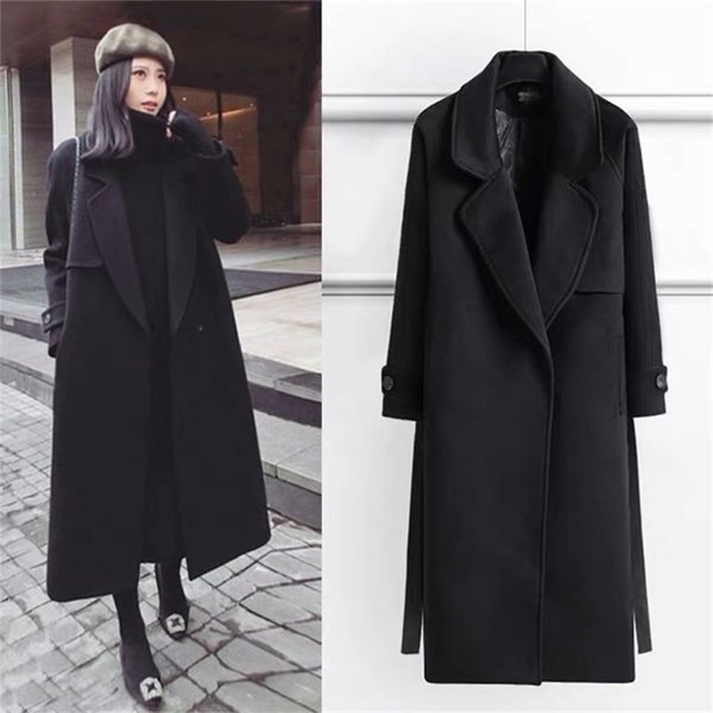 womens wool blends hodisytian spring women wool blends trench coat