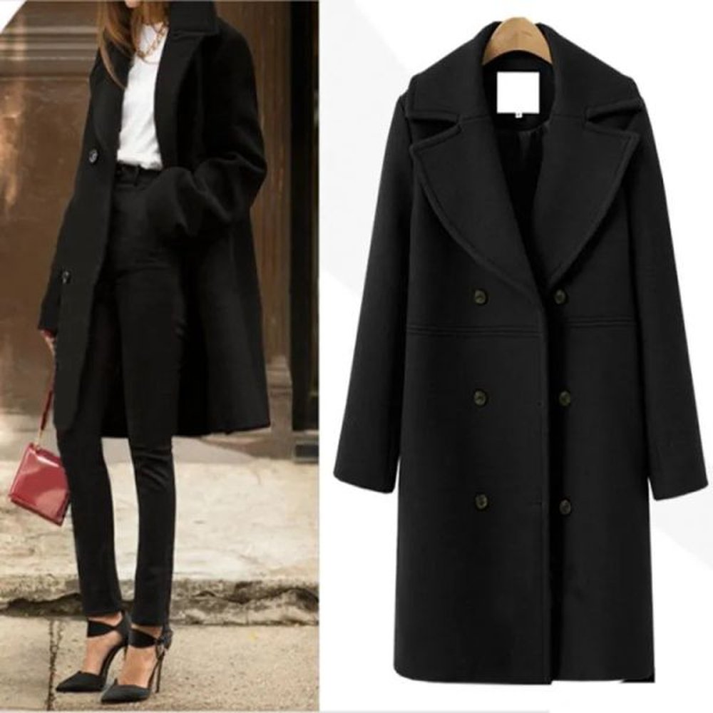 womens wool blends winter coat and jacket women korean long