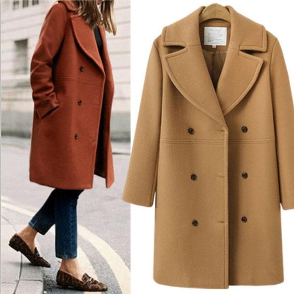 womens wool blends winter coat and jacket women korean